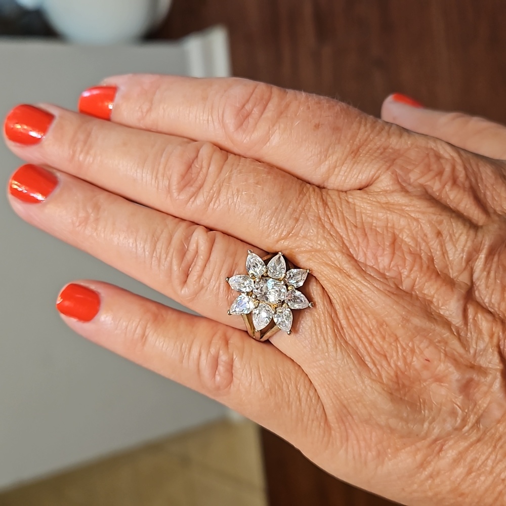 Sterling and CZ ring by Monet